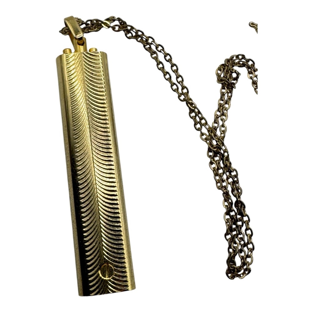 Vintage Gold-Tone Digital Watch Pendant Necklace‎ – 2” Retro Timepiece - Picture 3 of 7